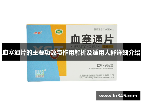 血塞通片的主要功效与作用解析及适用人群详细介绍